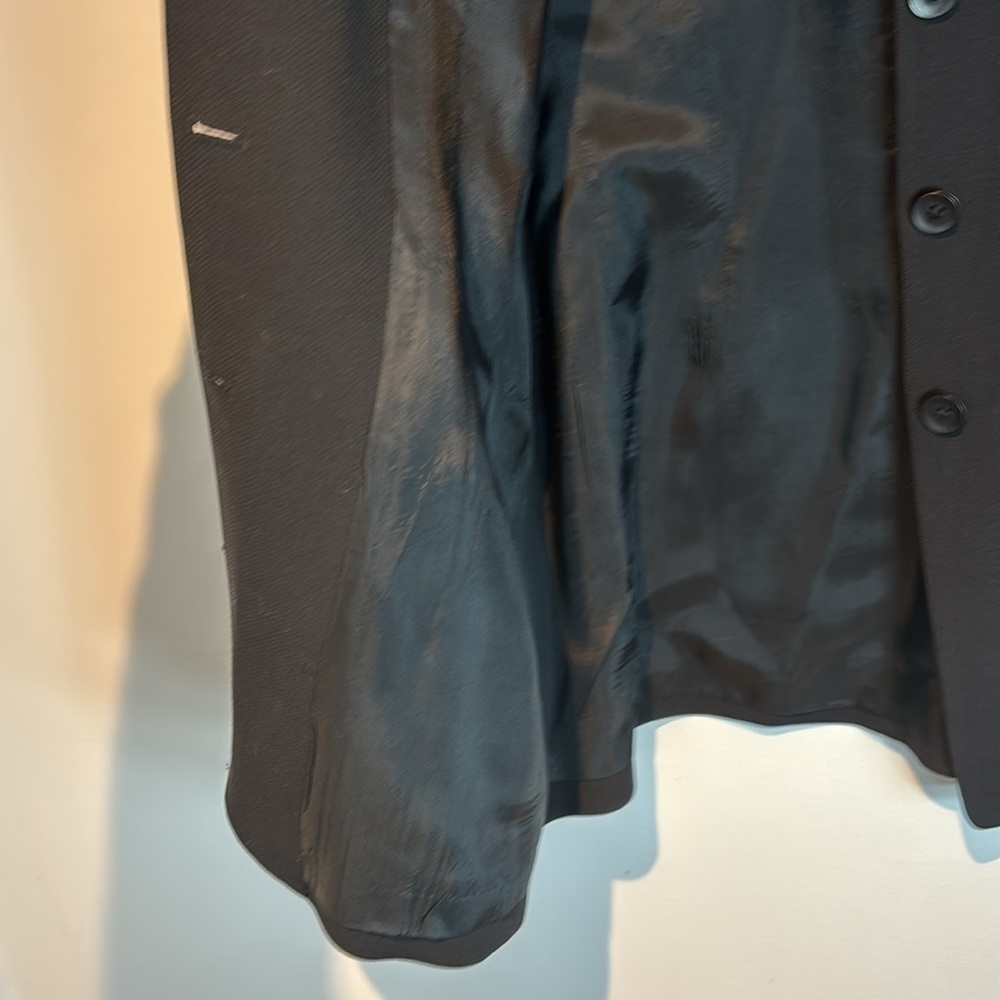 Vintage 90’s Emanuel Ungaro 100% wool black women’s blazer size 10 - Picture 7 of 11